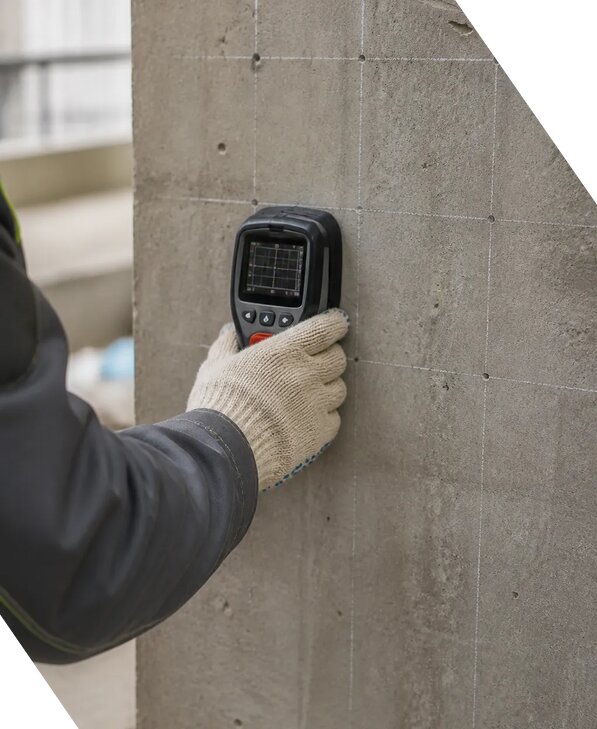 Поиск арматуры в бетоне в Нижнекамске с определением расположения