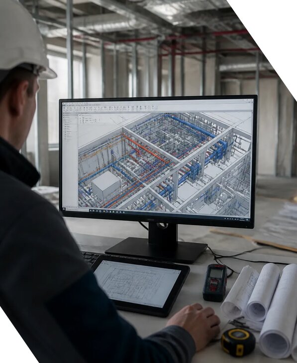 Создание BIM модели инженерных сетей для объектов в Нижнекамске